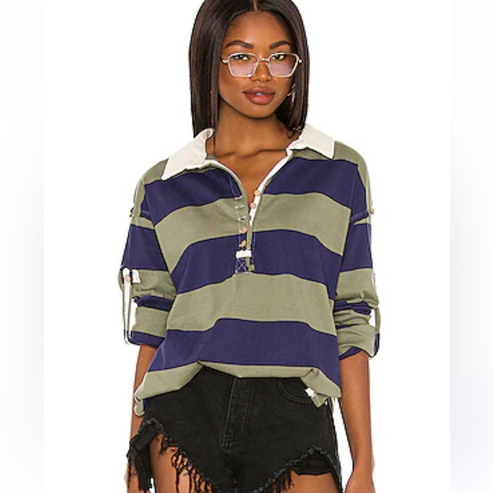 Free People Peyton rugby tee